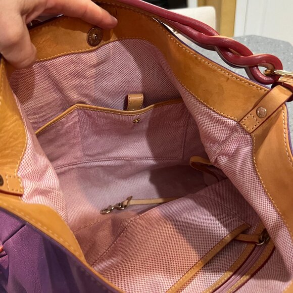 Dooney & Bourke Plum Wine Smooth Leather Celeste Satchel Purse
Gently Used - Picture 3 of 4